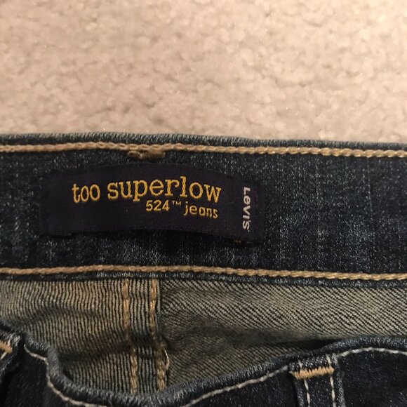 levi's too superlow 524 jeans 3M - Picture 6 of 8